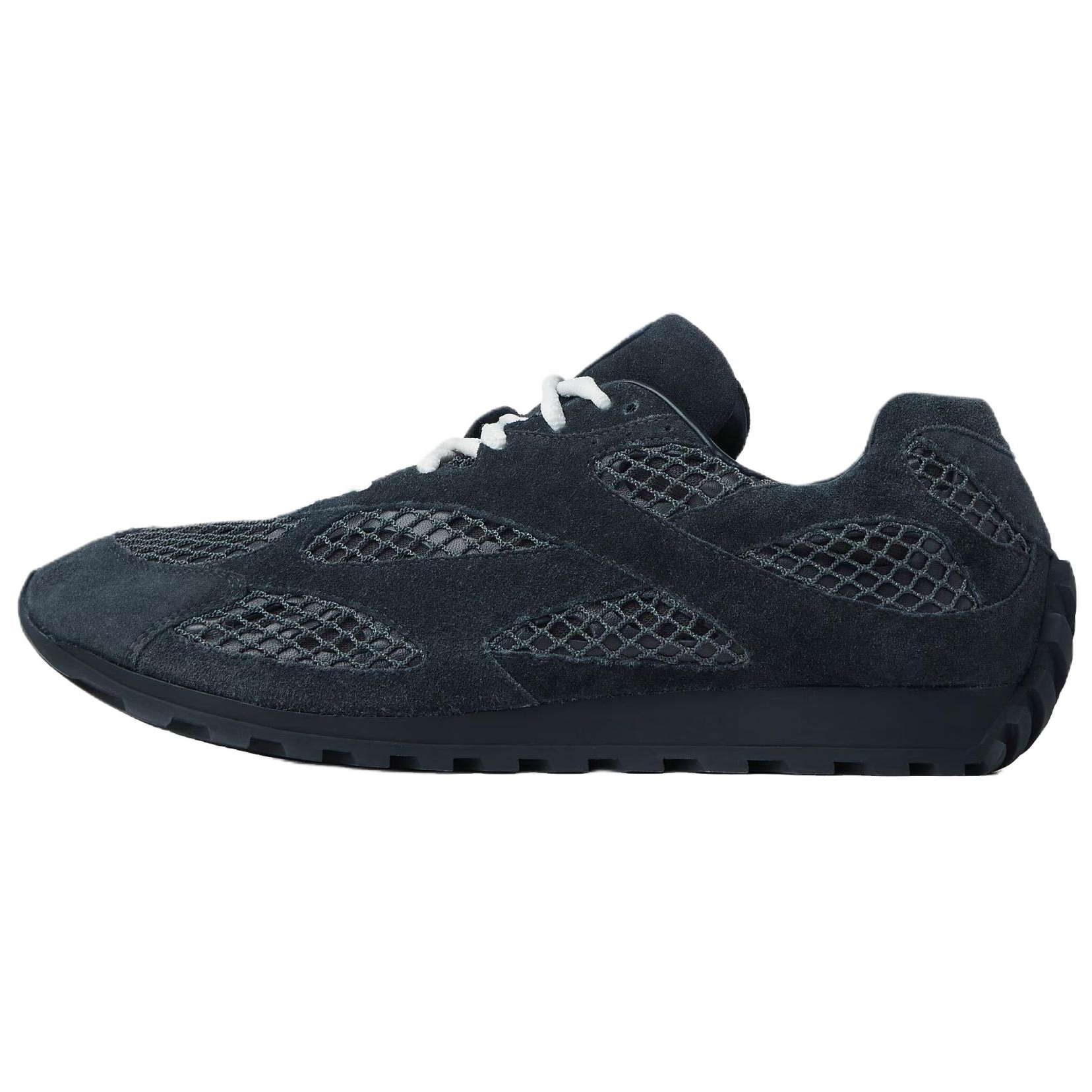 Bottega Veneta Orbit Black Suede Low-Top Casual Sneakers for Men 796481V4JE14207
