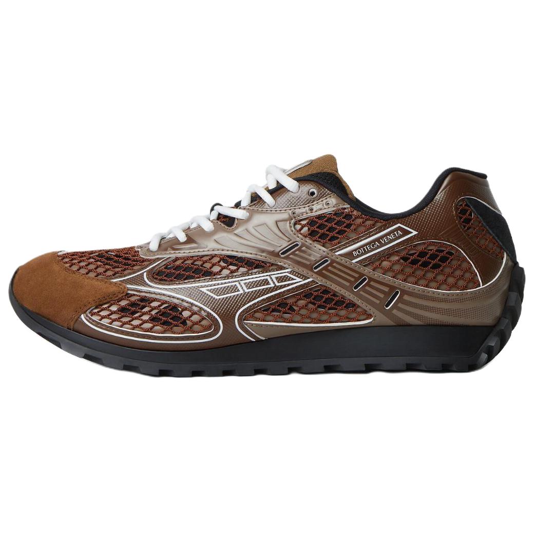 Bottega Veneta Orbit Brown Leather Low-Top Casual Sneakers for Men. 816635V55B02419
