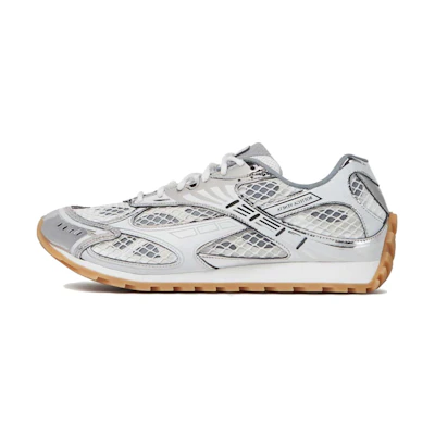 Bottega Veneta Orbit Silver White