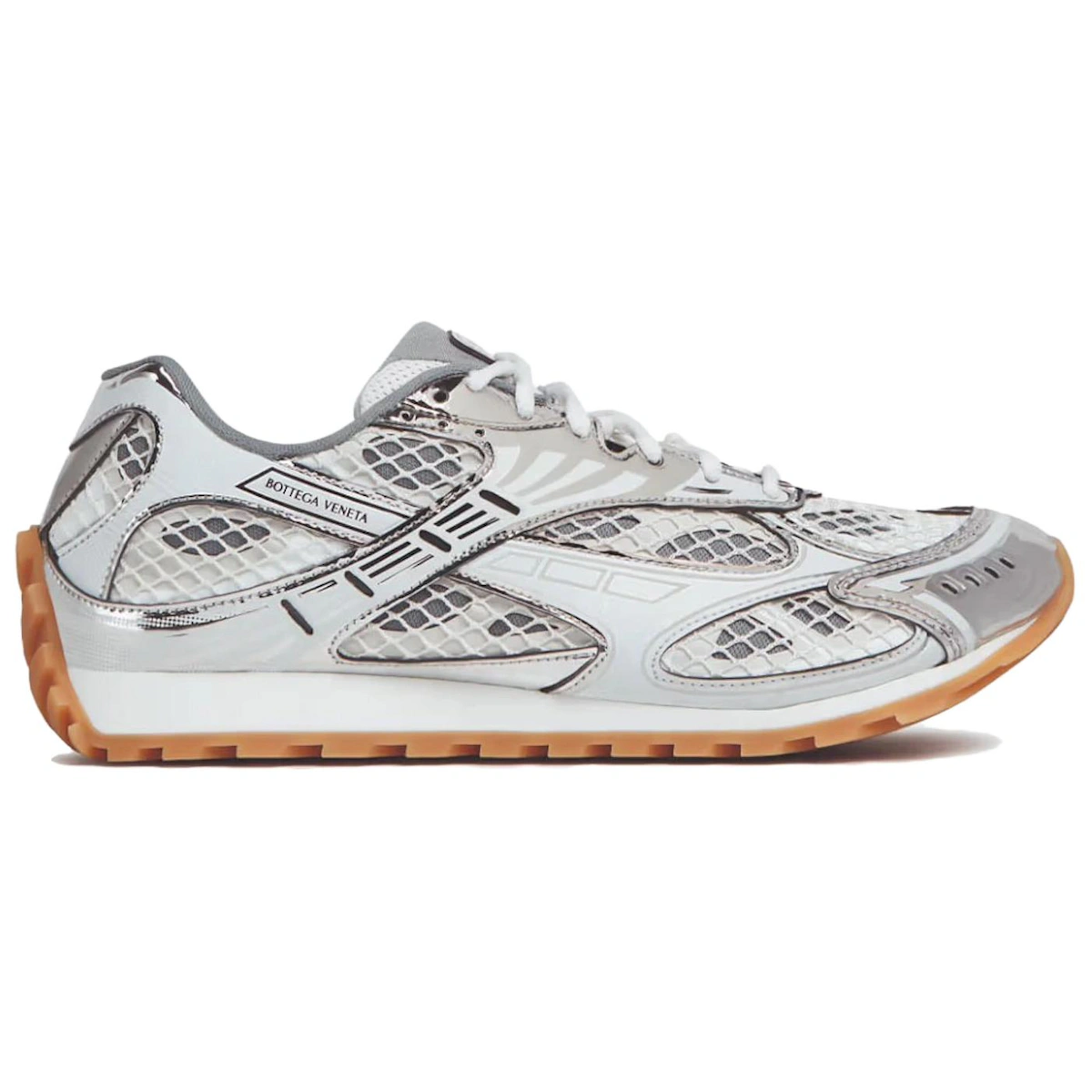 Bottega Veneta Orbit Silver White