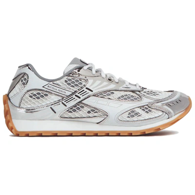 Bottega Veneta Orbit Silver White