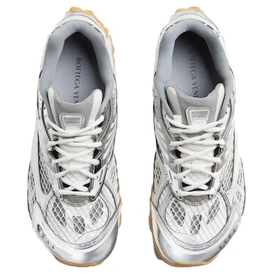 Bottega Veneta Orbit Silver White