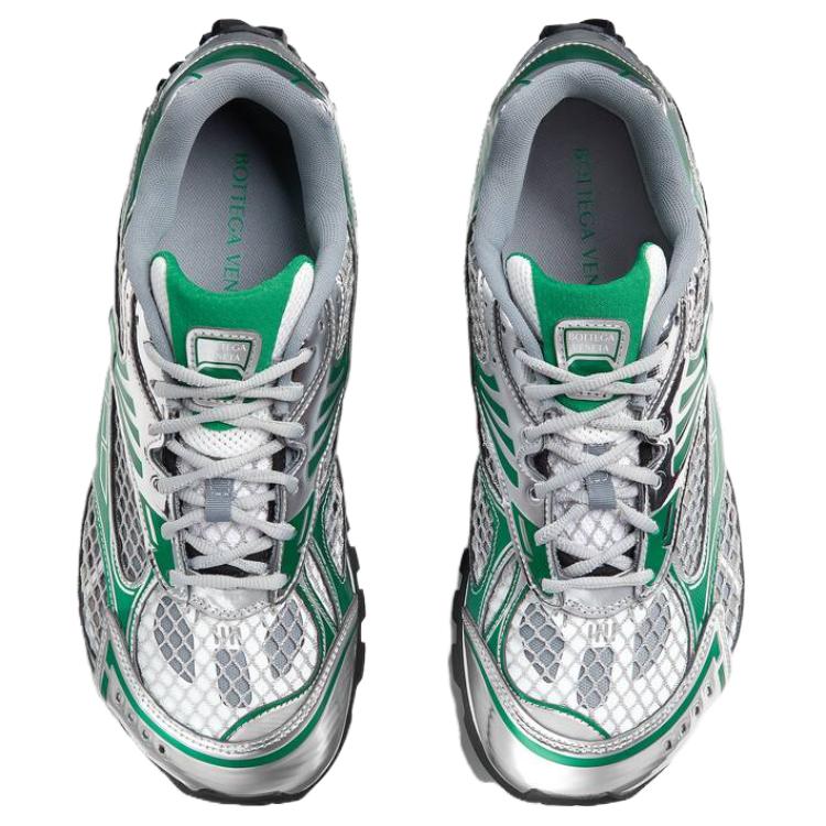 Lookbook ボッテガ・ヴェネタ Orbit スニーカー「シルバーパラキート」 741357V2X401428