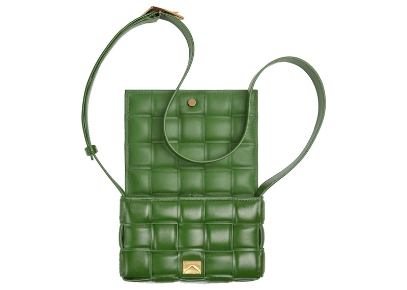 Order Bottega Veneta Padded Cassette Pequeño Intreccio Aguacate