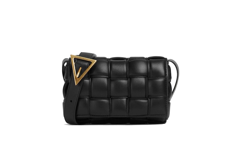 Bottega Veneta Padded Cassette Small Intreccio Black