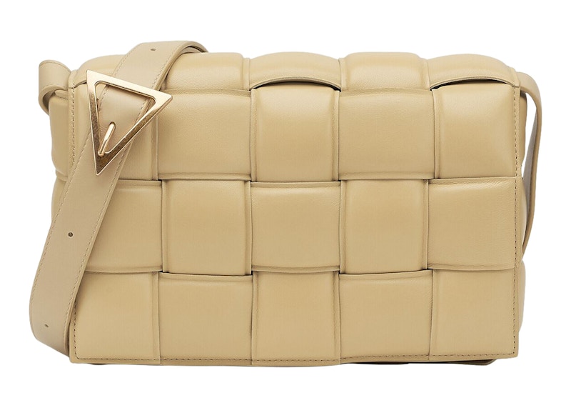 Bottega Veneta Padded Intreccio Cassette Crossbody Bag Porridge