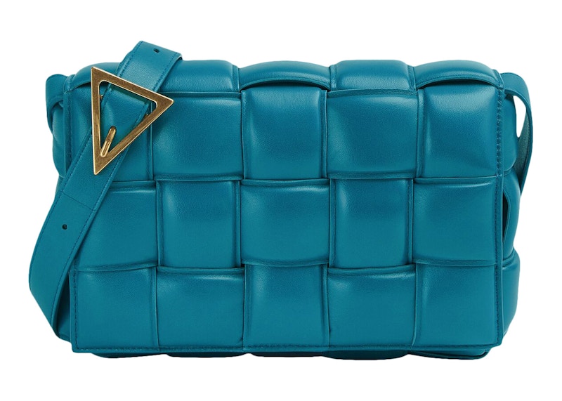 Bottega Veneta Padded Intreccio Cassette Crossbody Bag Mallard