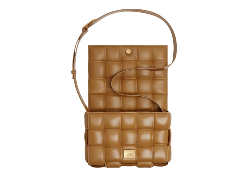 Order Bottega Veneta 增厚編織卡帶斜挎包 - 焦糖色