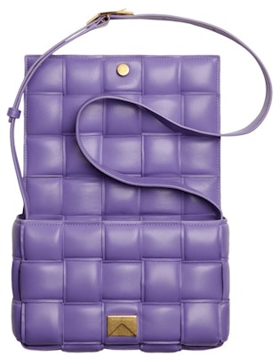 Bottega Veneta Padded Intreccio Cassette Crossbody Bag Purple Order Bottega Veneta Padded Intreccio Cassette Crossbody Bag Purple