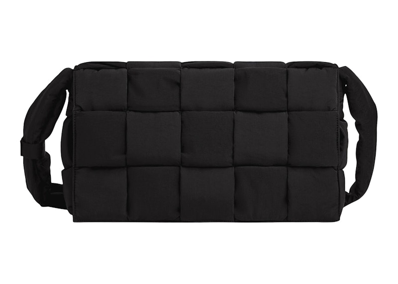 Bottega Veneta Padded Tech Cassette Crossbody Bag Maxi Black