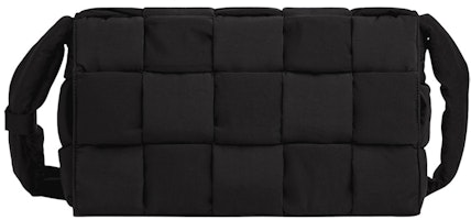 Bottega Veneta Padded Tech Cassette Crossbody Bag Maxi Black Bottega Veneta Padded Tech Cassette Crossbody Bag Maxi Black