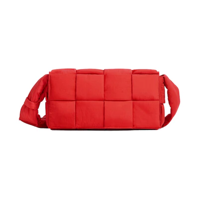 Bottega Veneta Padded Tech Cassette Tomato