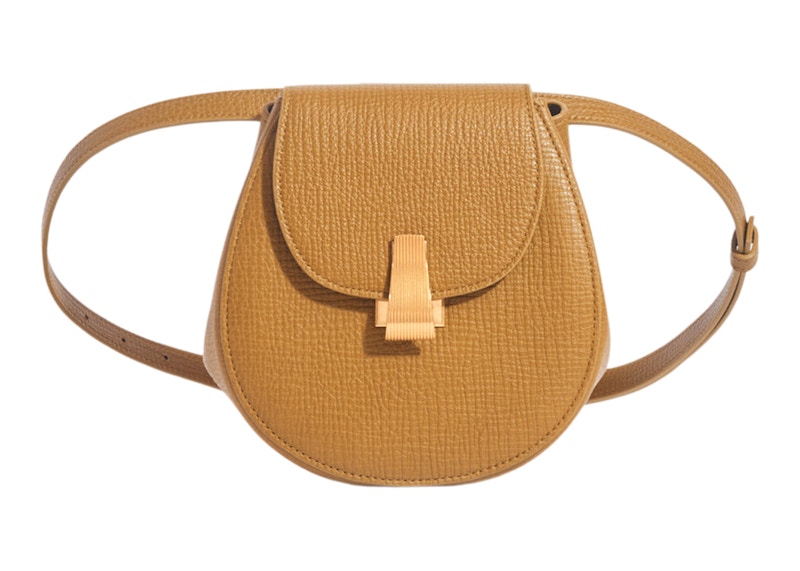 Bottega Veneta Palmellato Convertible Belt Bag Mini Mustard