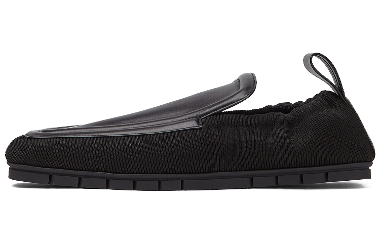 Bottega Veneta Plank 'Black Leather and Tech Fabric Loafer'