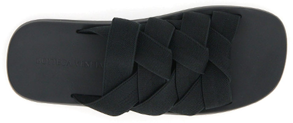 Bottega Veneta 葆蝶家 Intrecciato 編織方頭拖鞋 黑 Shop Bottega Veneta 葆蝶家 Intrecciato 編織方頭拖鞋 黑