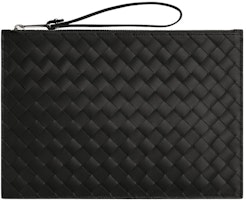 Bottega Veneta Pouch Large Intrecciato Black Bottega Veneta Pouch Large Intrecciato Black