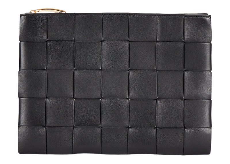 Bottega Veneta Pouch Medium Intreccio Black