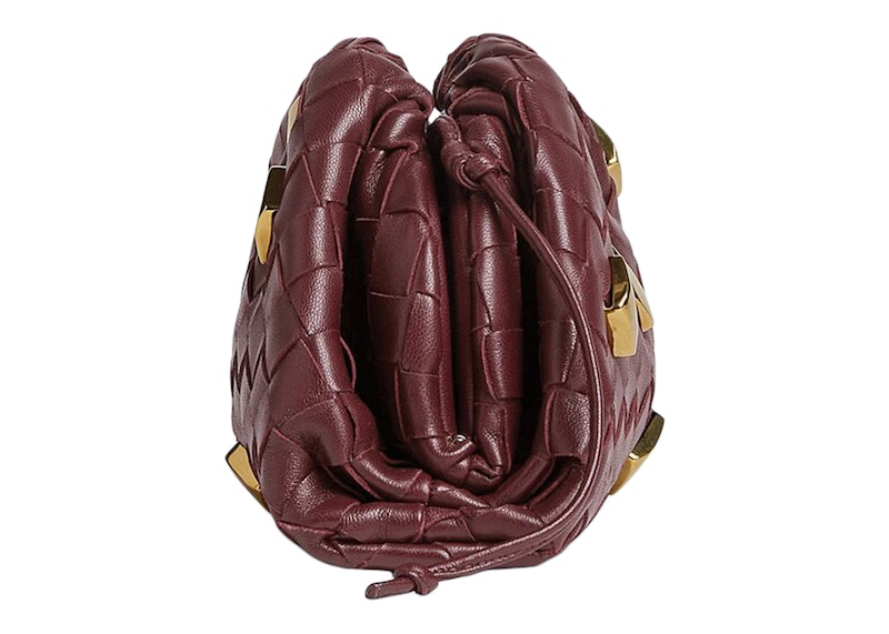 Bottega Veneta Pouch Mini Metallic Embellishment Barolo 圖 2