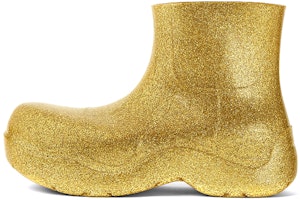 Bottega Veneta Puddle Ankle Boots Gold 640043V10Q08265 Bottega Veneta Puddle Ankle Boots Gold 640043V10Q08265