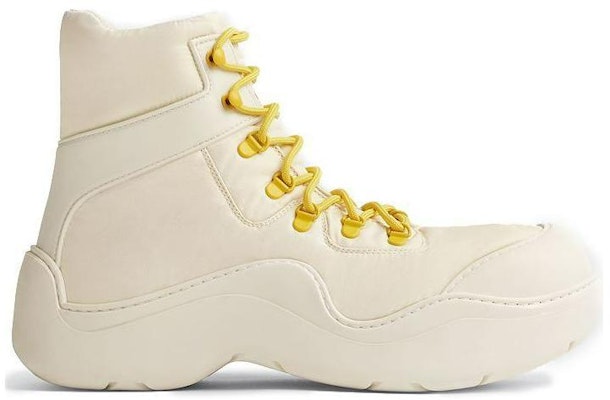 Bottega Veneta 葆蝶家 科技布料系帶工裝短靴 白色 Order Bottega Veneta 葆蝶家 科技布料系帶工裝短靴 白色