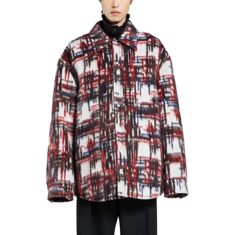 Buy Bottega Veneta Jaket Merah Kotak Single-Breasted 804589V4NT09072