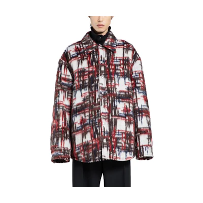 Bottega Veneta Red Plaid Single-Breasted Jacket 804589V4NT09072