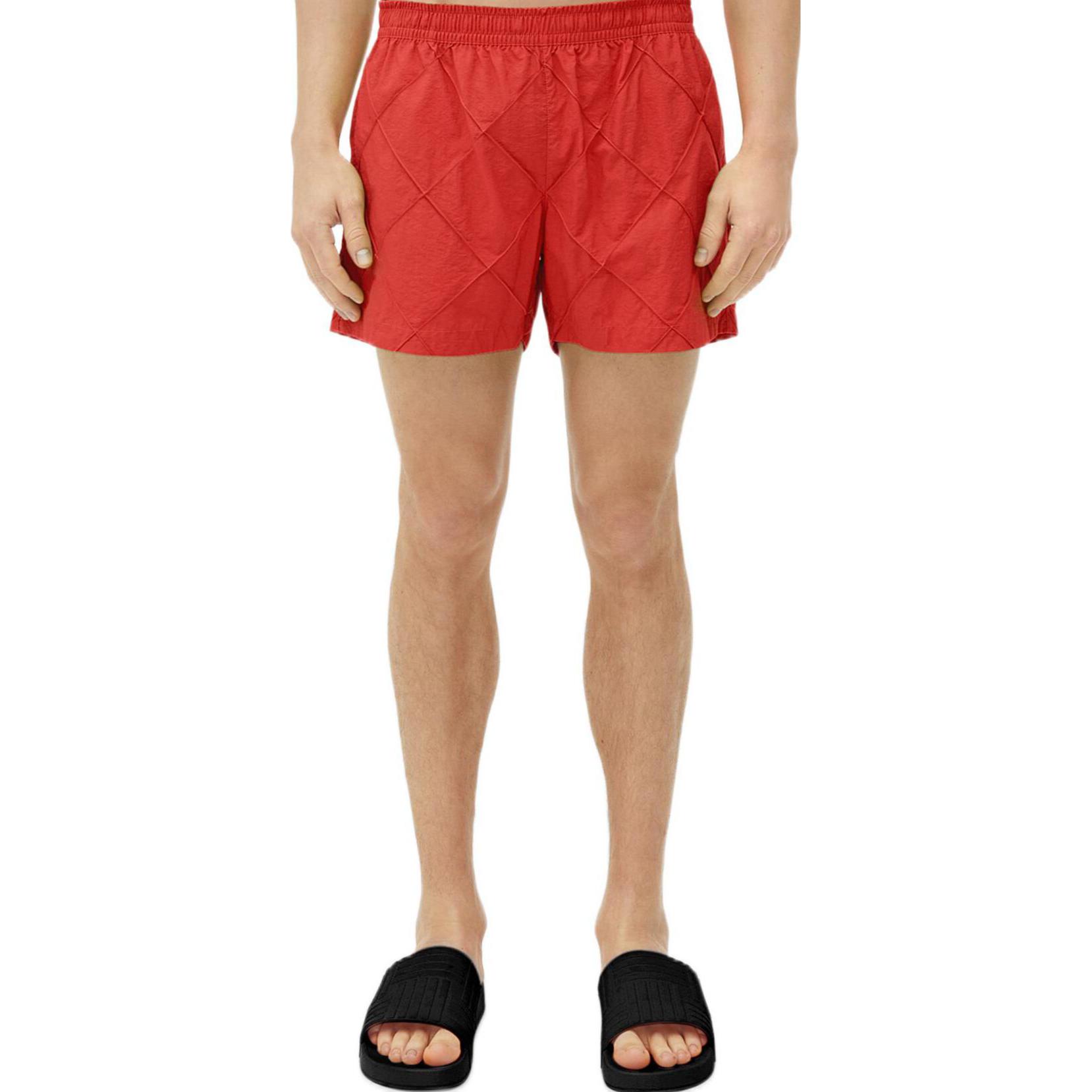 Bottega Veneta Red Quilted Shorts Men FW22 7066004V0106022
