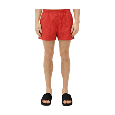 Bottega Veneta Red Quilted Shorts Men FW22 7066004V0106022