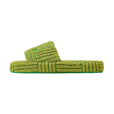 Bottega Veneta Resort Sponge Slide 'Parakeet Kiwi'