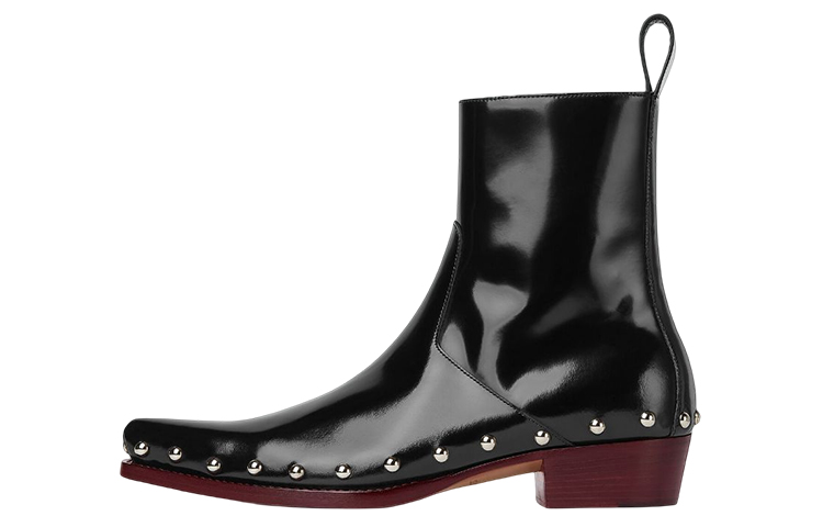 Bottega Veneta Ripley 'Studded Black Leather Zip' 730249V2RV01118