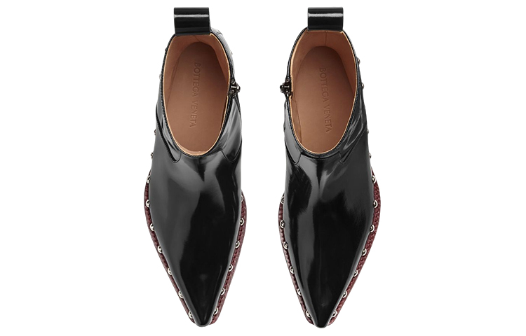 Order ボッテガ・ヴェネタ スタッズ ジップバッグ (ブラック) 730249V2RV01118