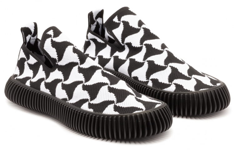 Bottega Veneta Ripple Sneaker 'Wavy Triangle - Black Optic White' 圖 2