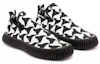 Order Bottega Veneta 波浪運動鞋 'Wavy Triangle-黑色 光學白' 690123V1NW01486