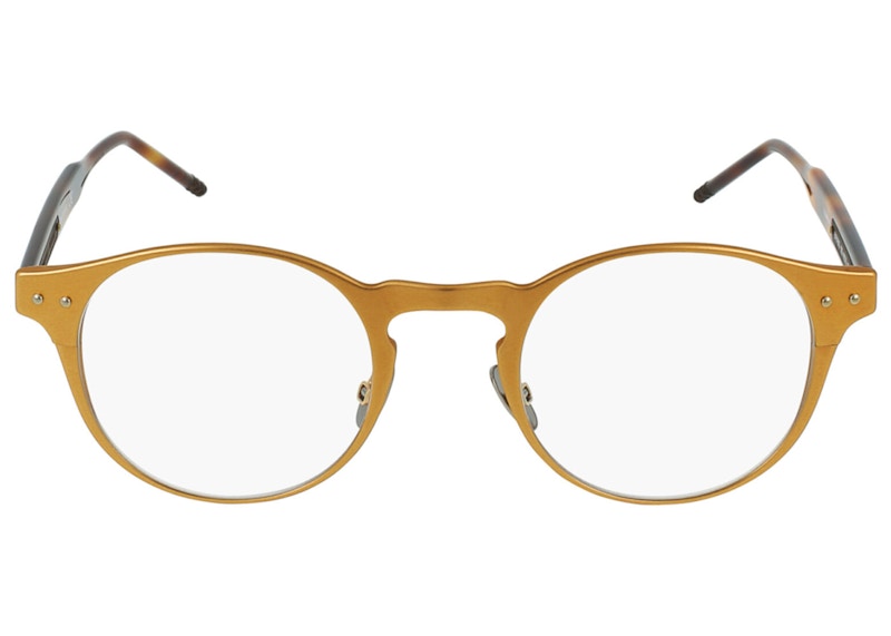 Bottega Veneta Round-Frame Aluminium Sunglasses Bronze/Havana/Transparent (BV0180O-30002475-003)