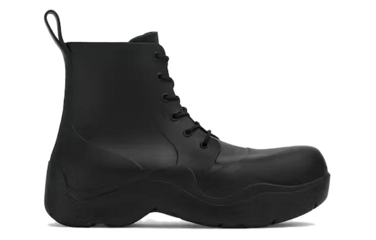 Bottega Veneta Rubber Chelsea Boot 'Black Fashion Strap' 圖 2