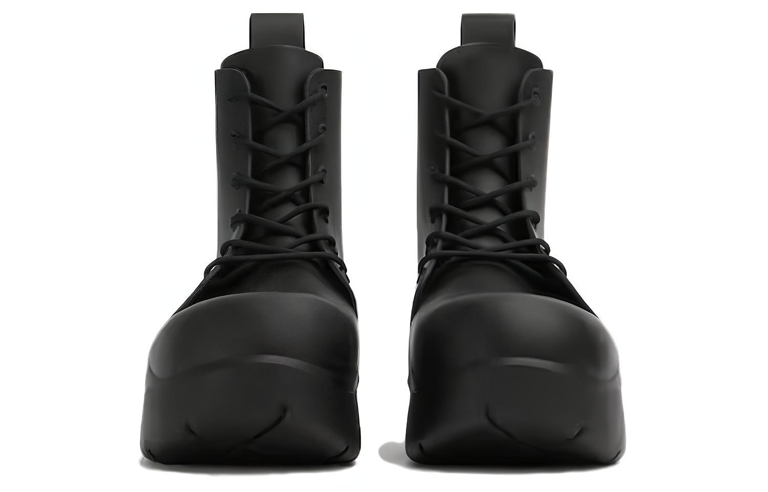 Bottega Veneta Rubber Chelsea Boot 'Black Fashion Strap' 圖 4