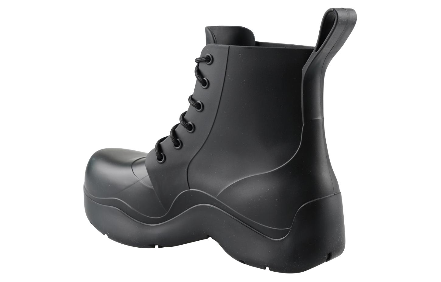 Bottega Veneta Rubber Chelsea Boot 'Black Fashion Strap' 圖 6