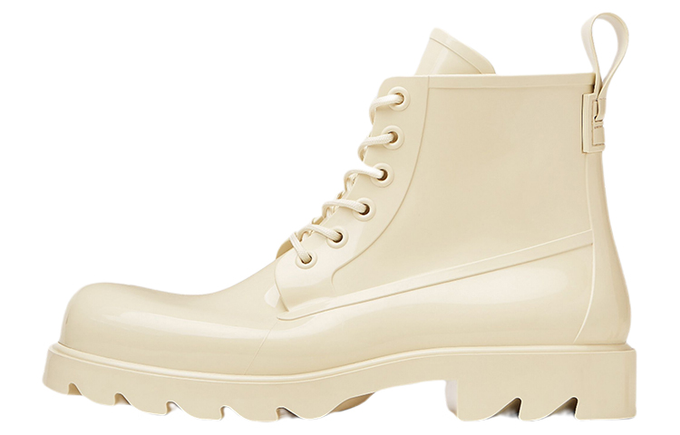 Buy Bottega Veneta 葆蝶家 橡膠繫帶靴 海鹽白