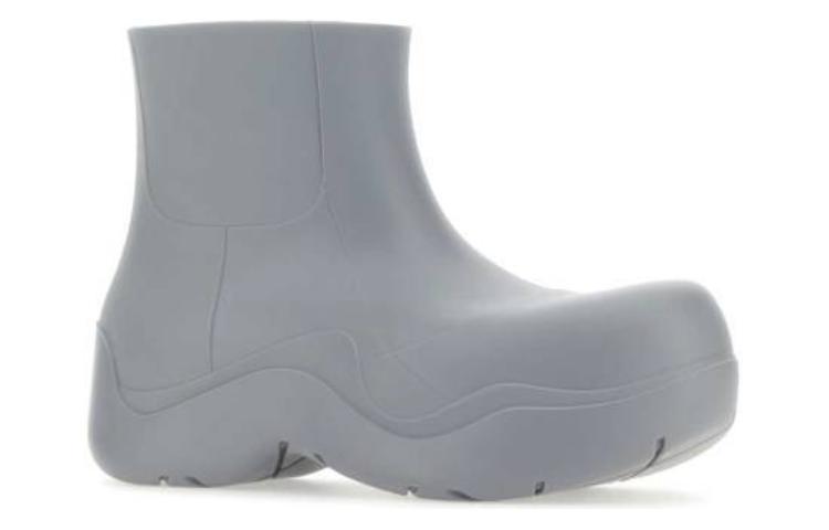 Bottega Veneta Rubber Toe Cap Chunky Boots 'Grey' 圖 3