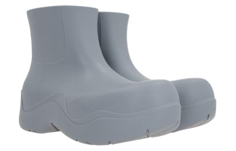 Bottega Veneta Rubber Toe Cap Chunky Boots 'Grey' 圖 4