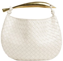 Bottega Veneta Sardine Intrecciato Top Handle Small Chalk Bottega Veneta Sardine Intrecciato Top Handle Small Chalk