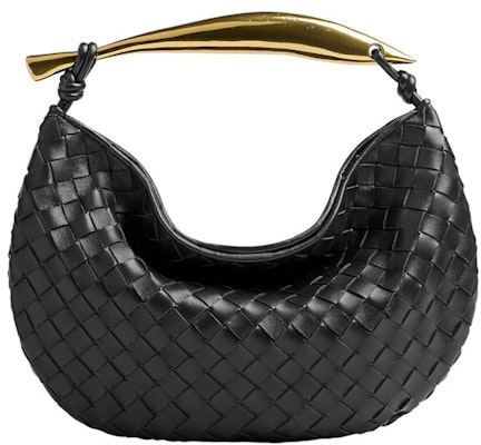 Bottega Veneta Sardine Intrecciato Tas Pegangan Hitam Kecil Buy Bottega Veneta Sardine Intrecciato Tas Pegangan Hitam Kecil