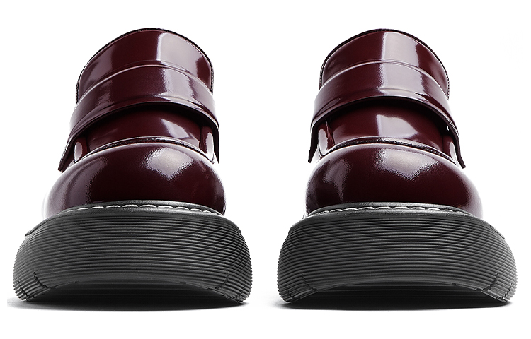 Order Bottega Veneta葆蝶家 皮革 套腳厚底低幫 樂福鞋 男款 波爾多色