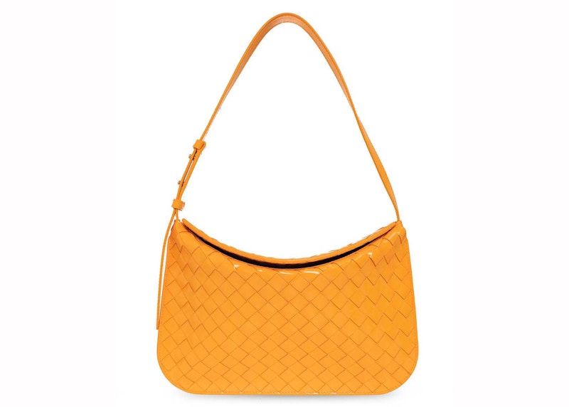 Bottega Veneta Small Flap Shoulder Bag Orange
