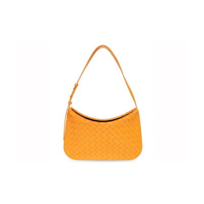 Bottega Veneta Small Flap Shoulder Bag Orange