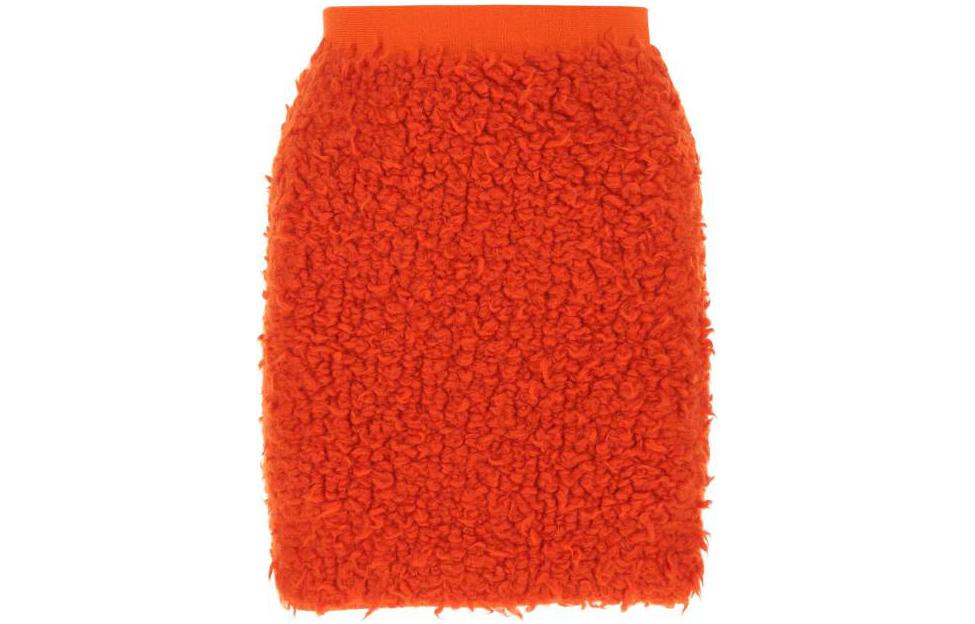 Bottega Veneta Solid Color Casual Mini Skirt Orange. 701465V24U06022
