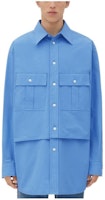 Bottega Veneta Solid Color Long Sleeve Shirt Blue SS24 772378V2BL04225 Bottega Veneta Solid Color Long Sleeve Shirt Blue SS24 772378V2BL04225