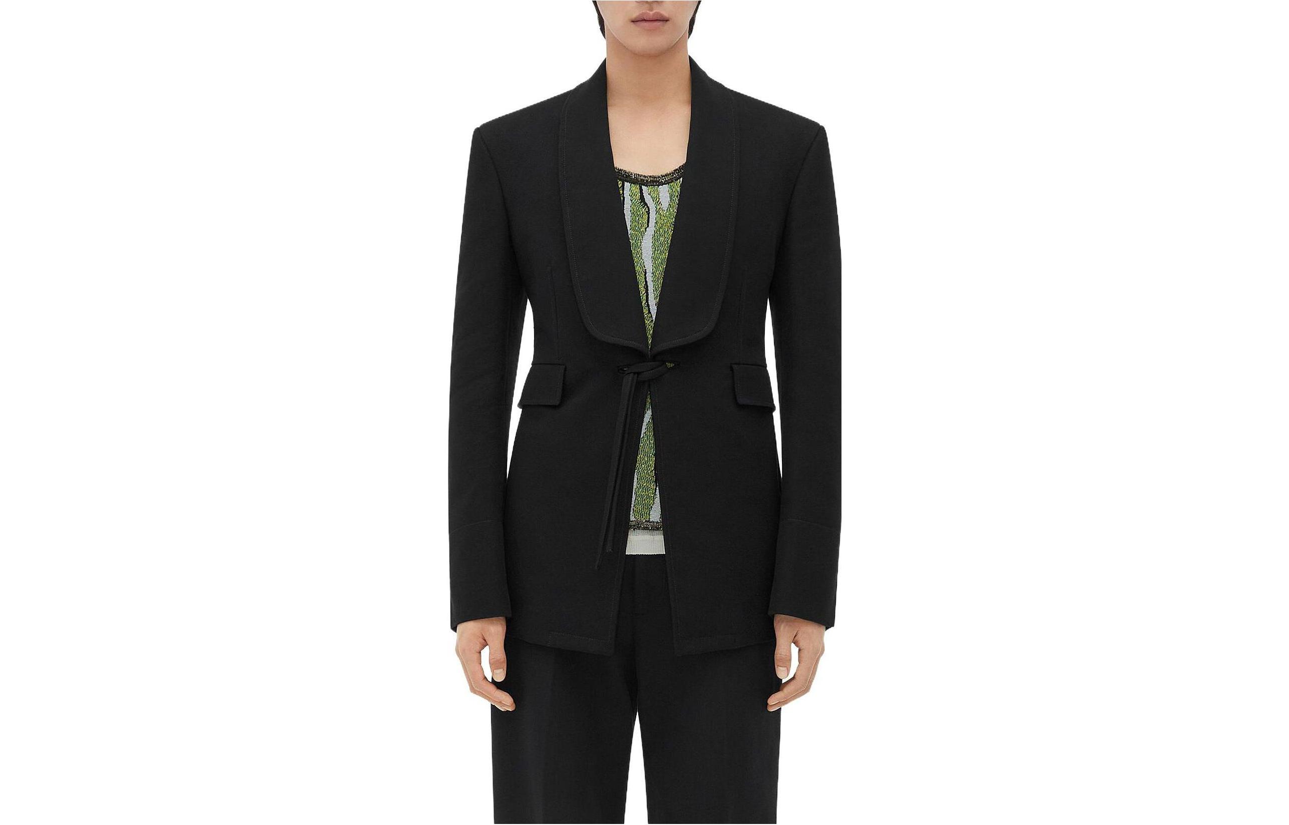 Bottega Veneta Solid Color Slim Fit Long Sleeve Jacket 736047V2KT01000