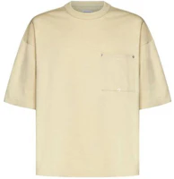 Bottega Veneta Solid Cotton Jersey T-Shirt in Hay Color 773598VKLZ08807 Bottega Veneta Solid Cotton Jersey T-Shirt in Hay Color 773598VKLZ08807