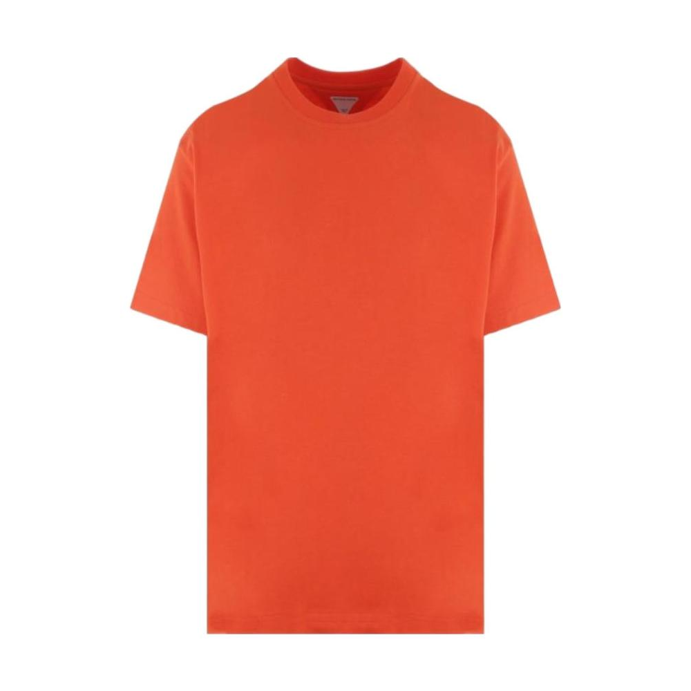Bottega Veneta Solid Orange Crewneck T-Shirt SS23 744965VF1U07582